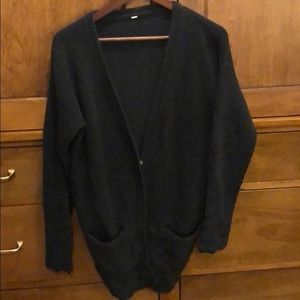 Black cardigan